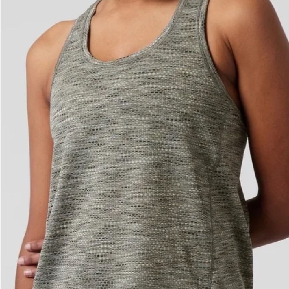 Athleta Olive Green Heather Racerback Tank